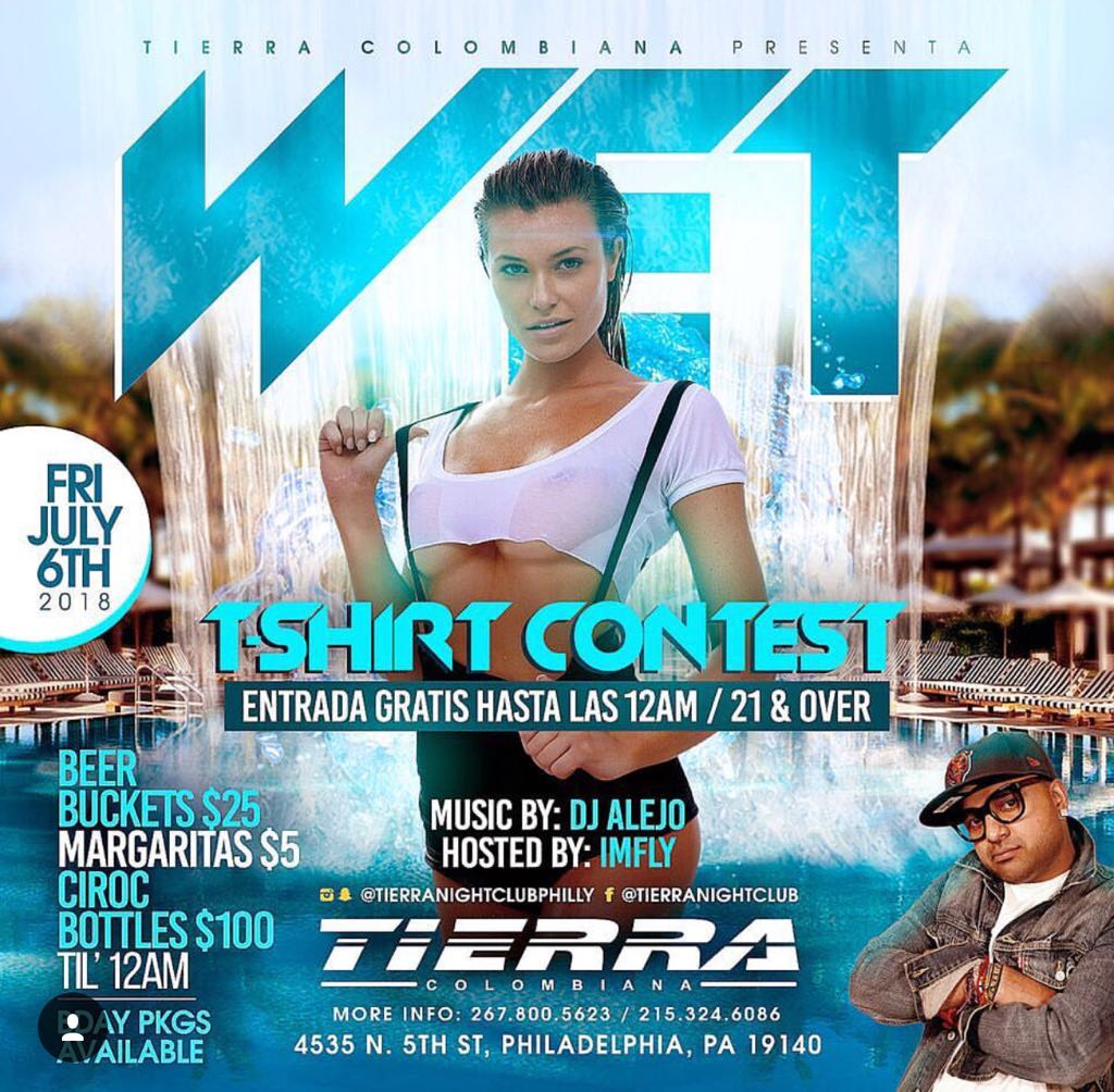 Wet T Shirt Contest Flyer 95ghettobeatz 